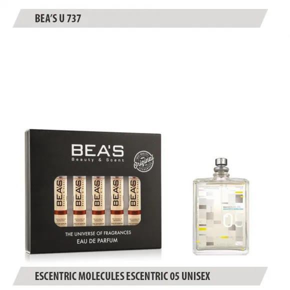 Парфюмерный набор Beas Эксцен. Молек. Эксцен. 05 Unisex 5*5 ml U 737