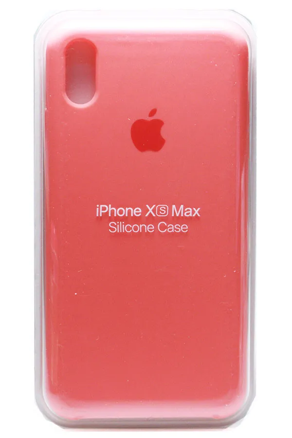 Силиконовый чехол для Айфон XS Max - (Светло-Красный)