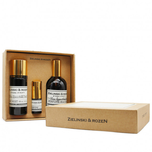 Парфюмированный набор Z & R Black Pepper & Amber, Neroli 3 в 1 Perfume 100 ml, 10 ml, Body Mist 100 ml unisex