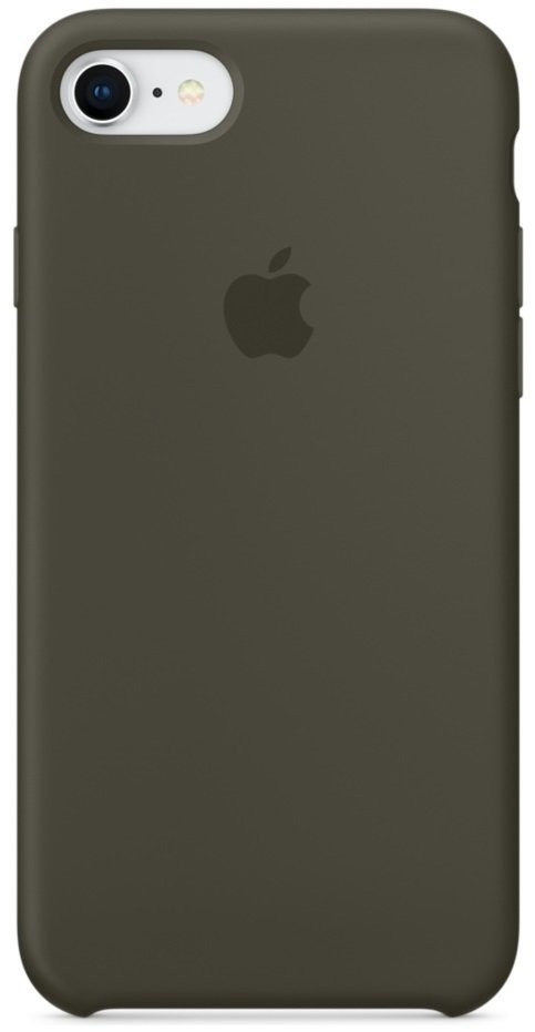 Силиконовый чехол для Айфон 7/8 -Тёмно-оливковый (Dark Olive)