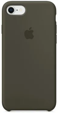 Силиконовый чехол для Айфон 7/8 -Тёмно-оливковый (Dark Olive)