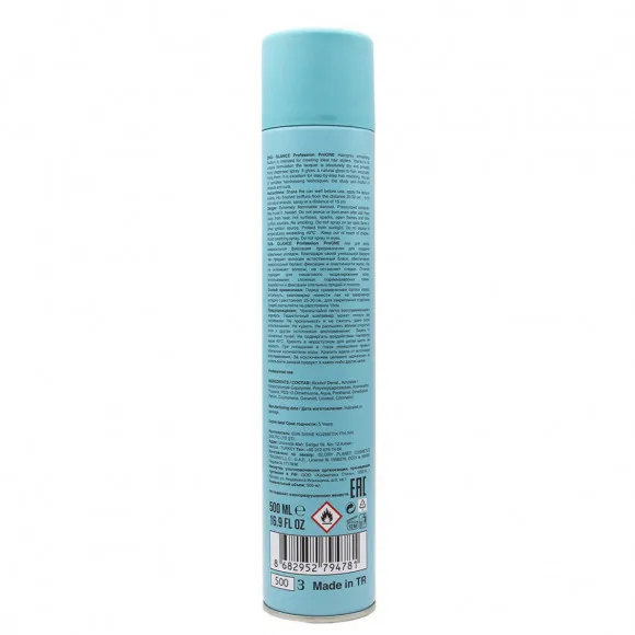 Лак для волос Glance Professional Pro One Сверхсильная фиксация 500 ml