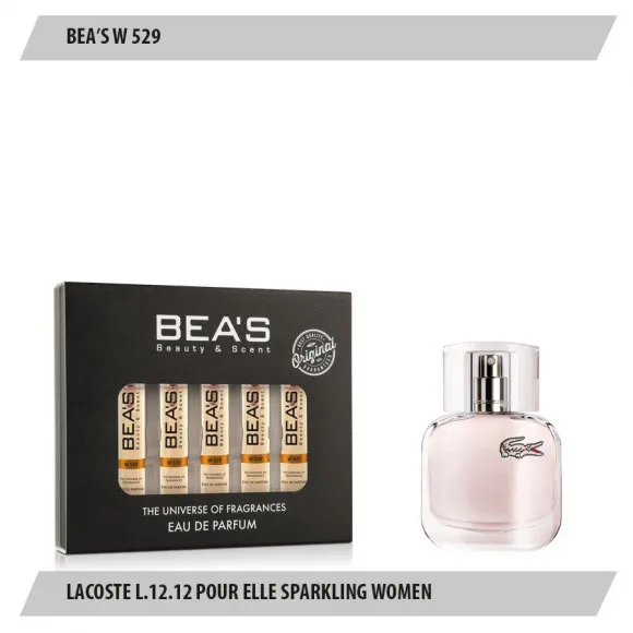 Парфюмерный набор Beas Lacoste L.12.12 Pour Elle Sparkling Women 5*5 ml W 529 Парфюмерный набор Beas Lacoste L.12.12 Pour Elle Sparkling Women 5*5 ml W 529