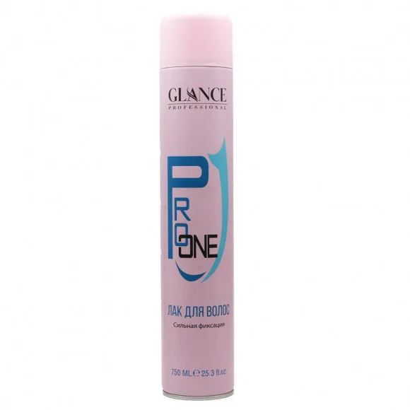Лак для волос Glance Professional Pro One Сильная фиксация 750 ml