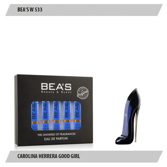 Парфюмерный набор Beas Carolina Herrera Good Girl Women 5*5 ml W 533 Парфюмерный набор Beas Carolina Herrera Good Girl Women 5*5 ml W 533