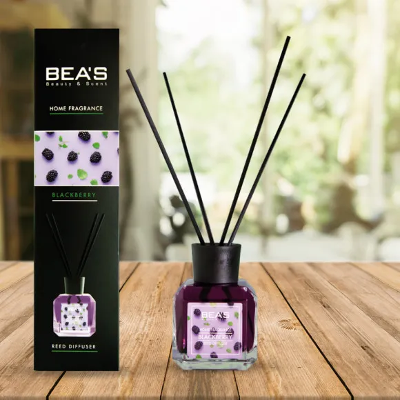 Ароматический диффузор с палочками Beas Blackberry - Ежевика 120 ml