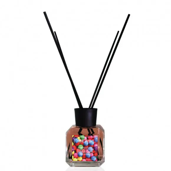 Ароматический диффузор с палочками Beas Bubble Gum - Жвачка 120 ml Ароматический диффузор с палочками Beas Bubble Gum - Жвачка 120 ml