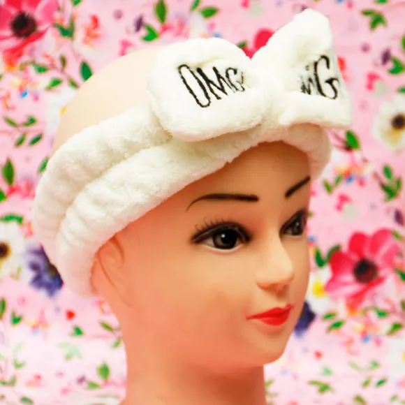 Повязка для волос - белая