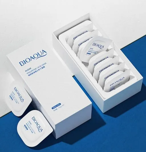 Маска для лица с экстрактам гиалуроновой кислоты Bioaqua Algae Hyaluronic Acid Mask 8*7,5 гр арт. 22699 Маска для лица с экстрактам гиалуроновой кислоты Bioaqua Algae Hyaluronic Acid Mask 8*7,5 гр арт. 22699