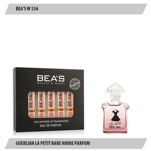 Парфюмерный набор Beas Guerlian La Petit Rоbe Noire Parfum Women 5*5 ml W 536 Парфюмерный набор Beas Guerlian La Petit Rоbe Noire Parfum Women 5*5 ml W 536