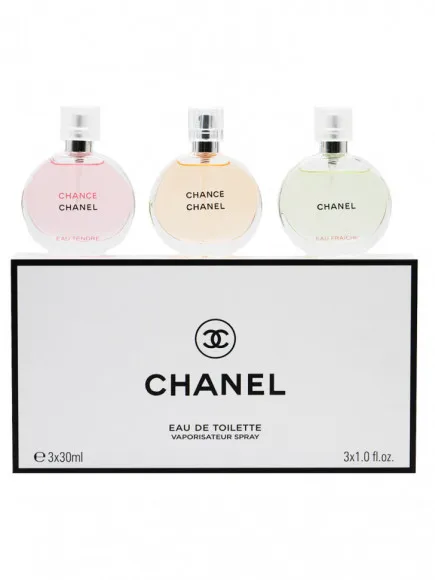 Парфюмерный женский набор Chanel Chance 3x30 ml