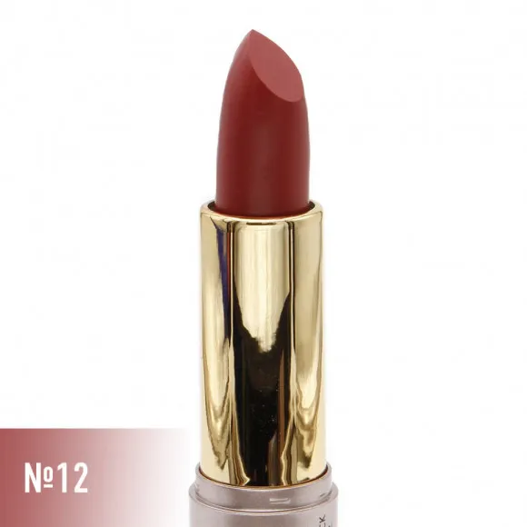 Матовая губная помада O.TWO.O Rose Gold 2in1 3.5g Цвет №12 арт. N9107 Глубокий красный