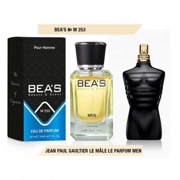 Парфюм Beas 50 ml M 253 Jean Paul Gaultier Le Mâle Le Parfum pour homme Парфюм Beas 50 ml M 253 Jean Paul Gaultier Le Mâle Le Parfum pour homme