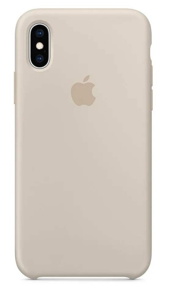 Силиконовый чехол для Айфон XS - Бежевый (Stone)