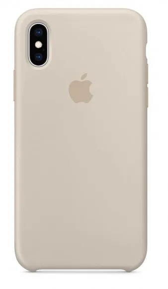 Силиконовый чехол для Айфон XS - Бежевый (Stone)