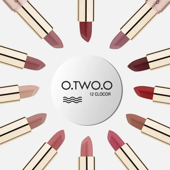 Матовая губная помада O.TWO.O Rose Gold 2in1 3.5g Цвет №08 арт. N9107 Насыщенный коричневый