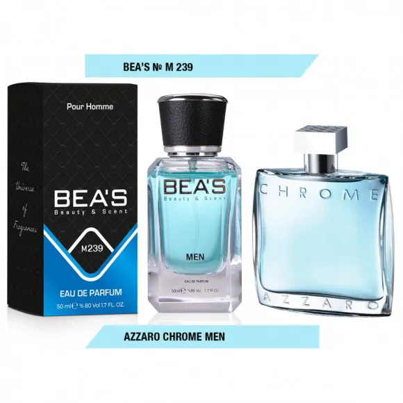Тестер Beas Azzaro Chrome Men 50 ml арт. M 239 (без коробки)