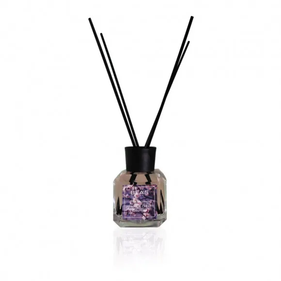 Ароматический диффузор с палочками Beas Japanese Cherry - Японская вишня 120 ml Ароматический диффузор с палочками Beas Japanese Cherry - Японская вишня 120 ml