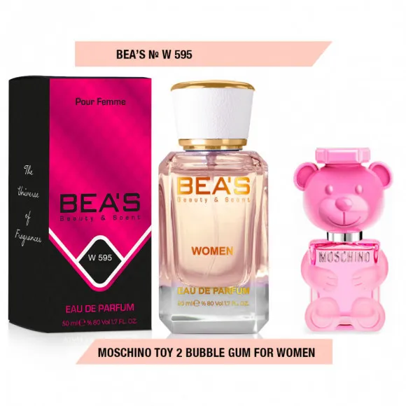 Парфюм Beas 50 ml W 595 Moschino Toy 2 Bubble Gum for women Парфюм Beas 50 ml W 595 Moschino Toy 2 Bubble Gum for women