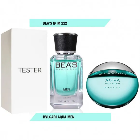 Тестер Beas Bvlgari Aqua Men 50 ml арт. M 222 (без коробки)
