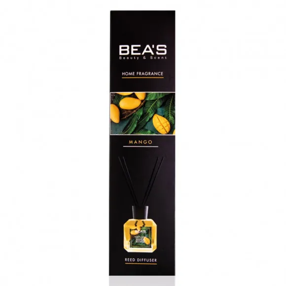 Ароматический диффузор с палочками Beas Mango - Манго 120 ml Ароматический диффузор с палочками Beas Mango - Манго 120 ml