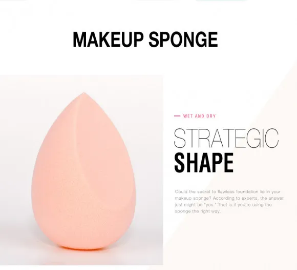 Набор спонжей O.TWO.O Flawless Memory Beauty Blendes Set 4 шт. (Розовый)