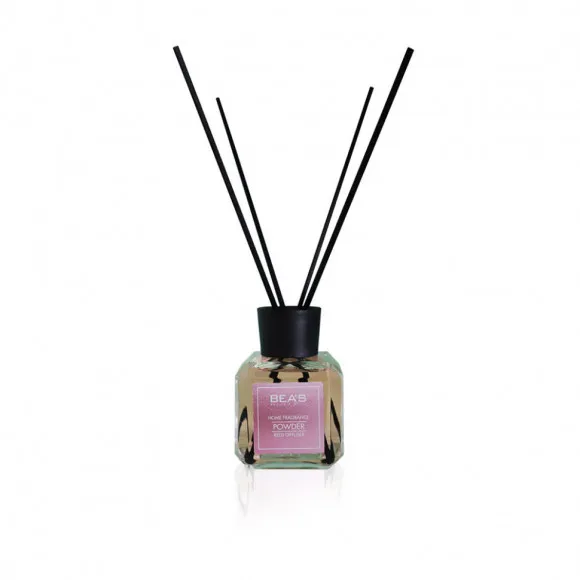 Ароматический диффузор с палочками Beas Powder - Пудровый аромат 120 ml Ароматический диффузор с палочками Beas Powder - Пудровый аромат 120 ml