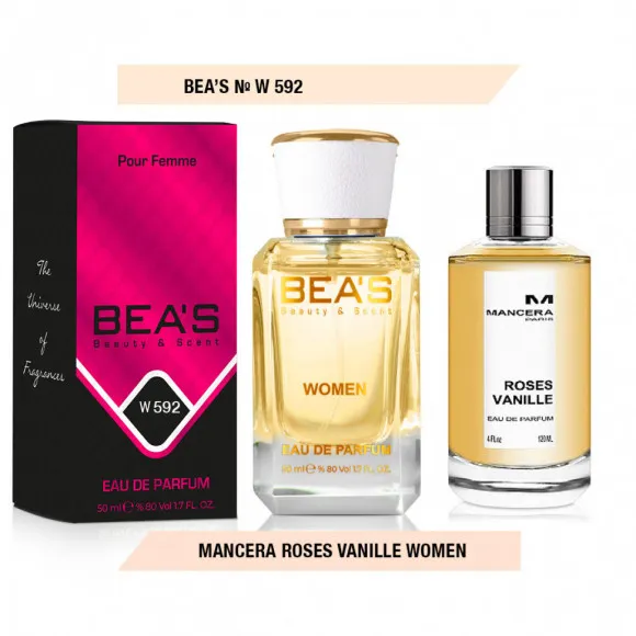 Парфюм Beas 50 ml W 592 Mancera Roses Vanille for women Парфюм Beas 50 ml W 592 Mancera Roses Vanille for women