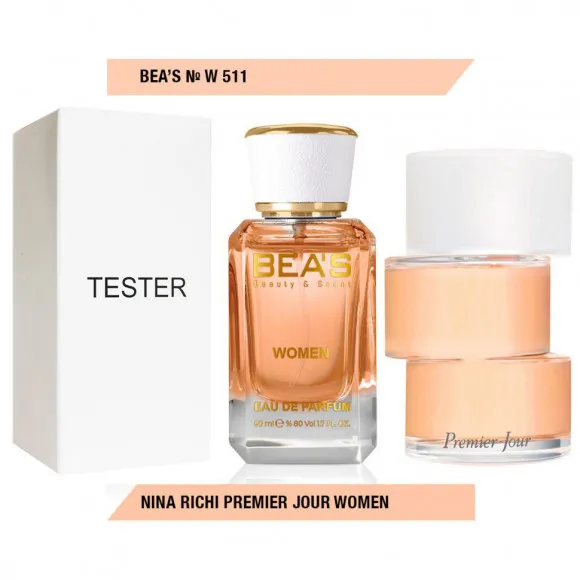 Тестер Beas Nina Ricci Premier Jour Women арт. W 511 (без коробки)