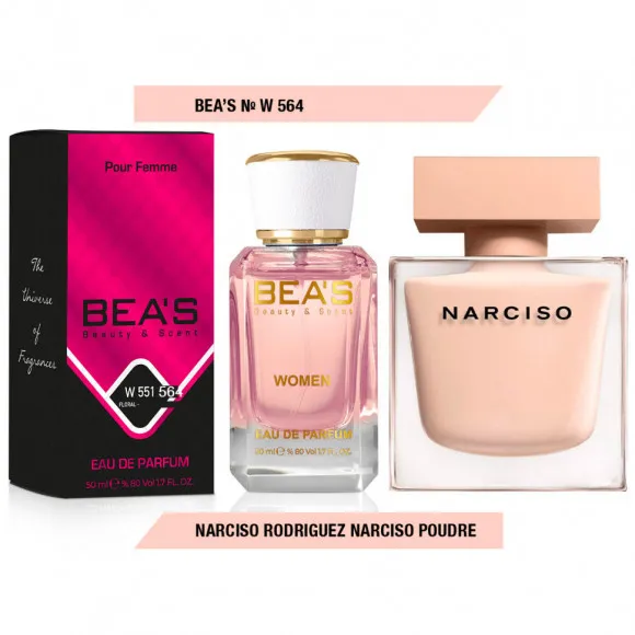Парфюм Beas Narciso Rodriguez Narciso Poudre (PINK) 50 ml for women арт. W 564