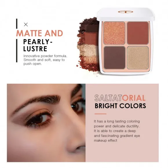 O.TWO.O палитра теней для век 4в1 Марокко арт. SC040 Reg Gold Fortress #02 13.5 g