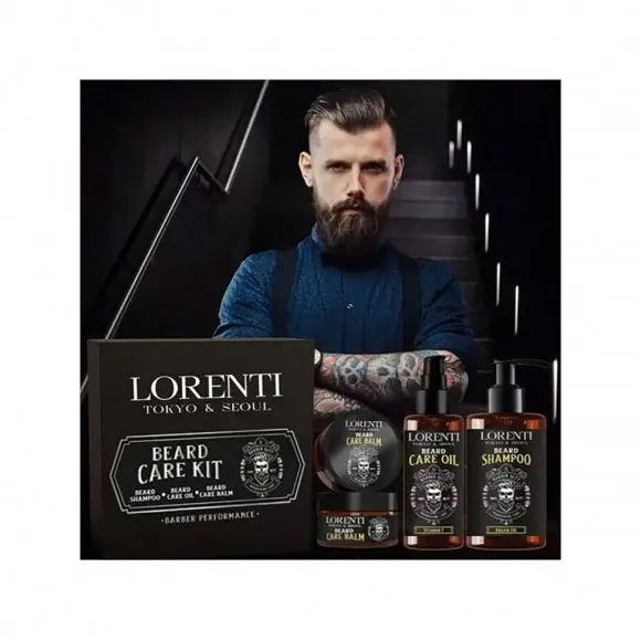 LORENTI Beard Care Kit Набор для ухода за бородой (Шампунь, Масло, Воск) LORENTI Beard Care Kit Набор для ухода за бородой (Шампунь, Масло, Воск)