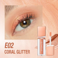 Жидкие тени для век O.TWO.O Powder Mist Liquid Eyeshadow Velvety Shine SC063 #E02 - Коралловый
