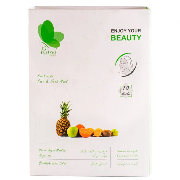 Маски для лица Rosel Cosmetics Face Mask Fruit acids Маски для лица Rosel Cosmetics Face Mask Fruit acids