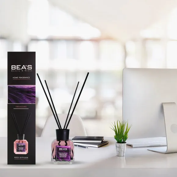 Ароматический диффузор с палочками Beas Treasure - Сокровище 120 ml Ароматический диффузор с палочками Beas Treasure - Сокровище 120 ml