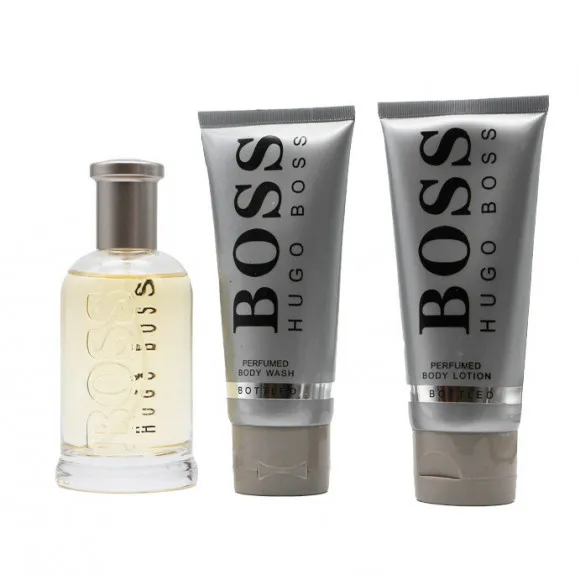 Подарочный набор Hugo Boss (Духи 100мл,  Гель для душа 100мл, Лосьон для тела 100мл)