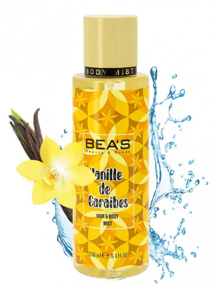 Мист для тела и волос Beas Body & Hair Vanille De Caraibes 250 ml