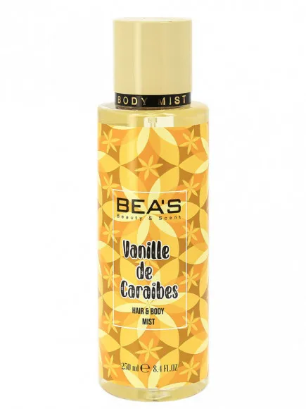 Мист для тела и волос Beas Body & Hair Vanille De Caraibes 250 ml