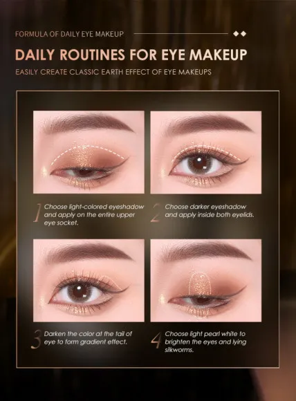 Палитра теней для век 8 цветов O.TWO.O арт. SC021 #03 10 g.