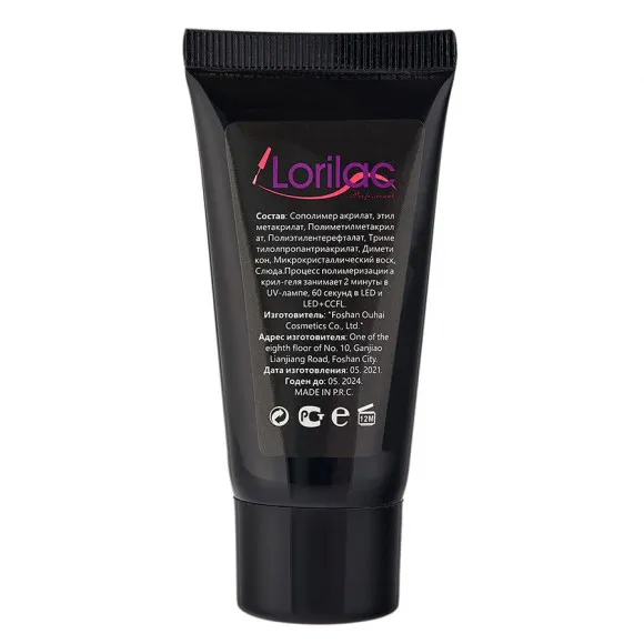 Акрил гель Lorilac 30 ml. арт. 2 (белый)