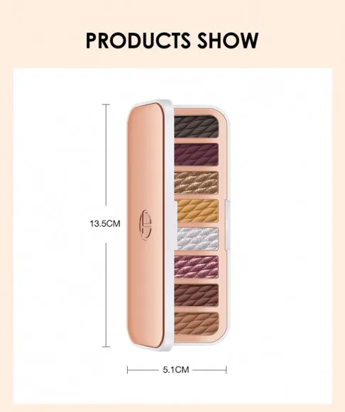 Палитра теней для век 8 цветов O.TWO.O арт. SC021 #04 10 g.