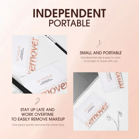 Салфетки для снятия макияжа O.TWO.O арт. SN004 Салфетки для снятия макияжа O.TWO.O арт. SN004