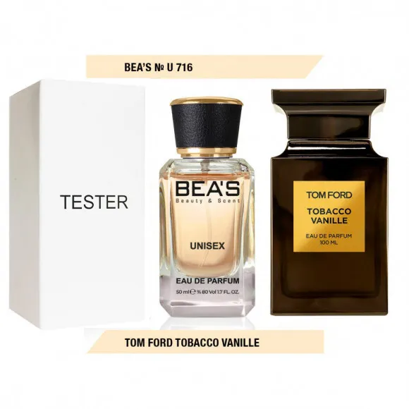 Тестер Beas Tom Ford Tobacco Vanille 50 ml unisex арт. U 716 (без коробки)