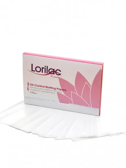 Матирующие салфетки для лица Lorilac Oil-Control Blotting Papers,100шт Матирующие салфетки для лица Lorilac Oil-Control Blotting Papers,100шт
