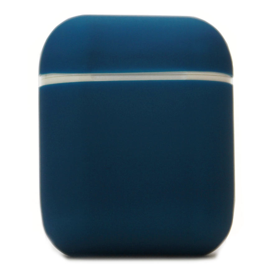 Силиконовый чехол для Эпл ЭирПодс 2 Silicone Case (синий)
