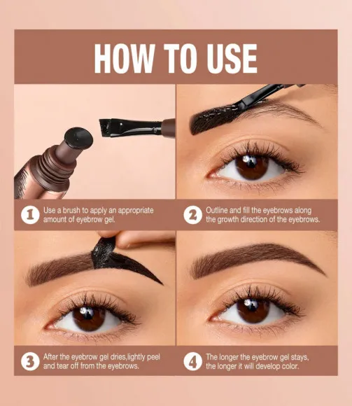 Гель для бровей O.TWO.O SC071 #B02 - Темно-коричневый Гель для бровей O.TWO.O SC071 #B02 - Темно-коричневый