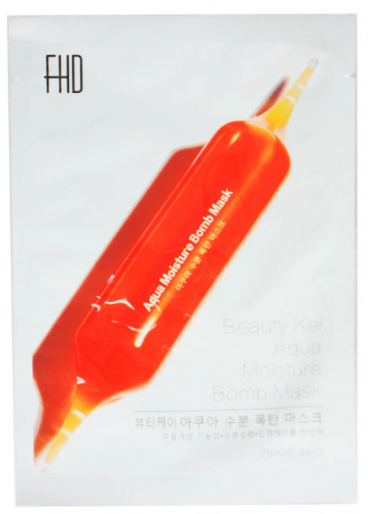 Тканевая маска для лица с ниацинамидами и маслом апельсина FHD Beauty Kei Aqua,28 ml