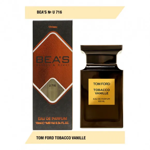 Компактный парфюм  Beas Tom Ford Tobacco Vanille unisex 10 ml арт. U 716 Компактный парфюм  Beas Tom Ford Tobacco Vanille unisex 10 ml арт. U 716