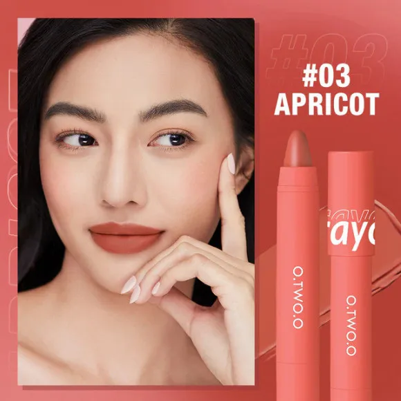 Матовый карандаш для губ O.TWO.O #3 Красно-оранжевый 3.5 g. Арт: SC051