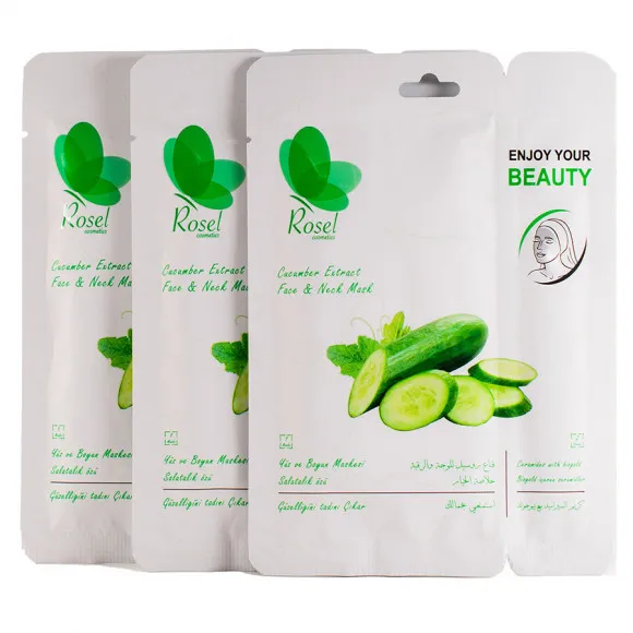Маски для лица Rosel Cosmetics Face & Neck Mask Cucumber Extract Маски для лица Rosel Cosmetics Face & Neck Mask Cucumber Extract